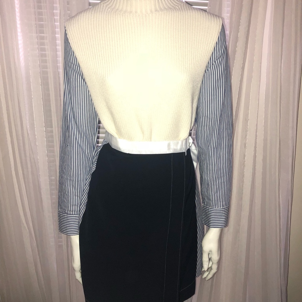 Unique sweater wrap dress